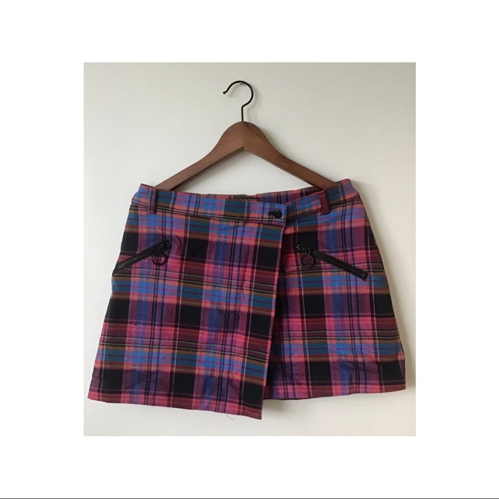 Urban Outfitters Plaid Miniskirt